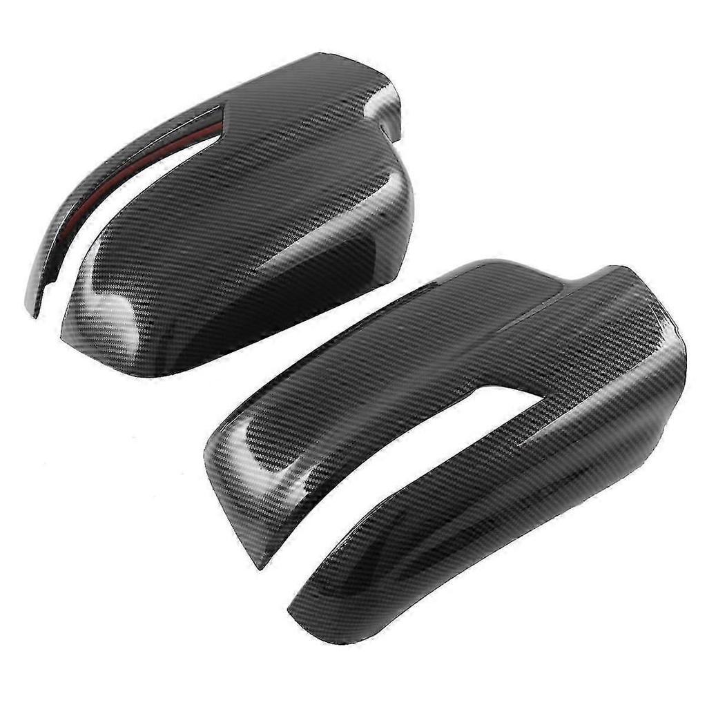 1pair Car Rearview Mirror Cover Trim For Ram 1500 2023 Side Wing Rear Mirror Caps Carbon Fiber