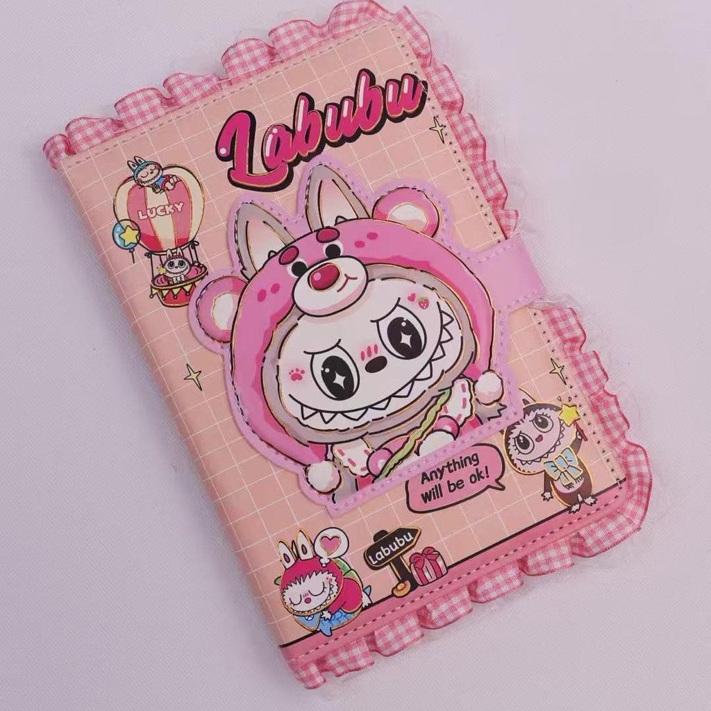 Lace Leather Series Notebook High Value Thickened Color Page Handbook