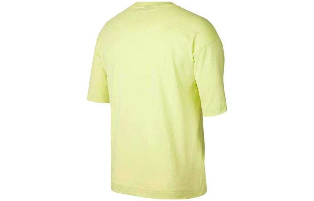 Nike Drop Shoulder Sleeve T Shirt Women's Yellow Green CJ3105-367