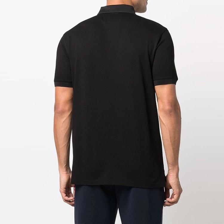 EMPORIO ARMANI Micro Eagle Mercerised Pique Polo Shirt 8N1FQ2-1JTKZ-0999