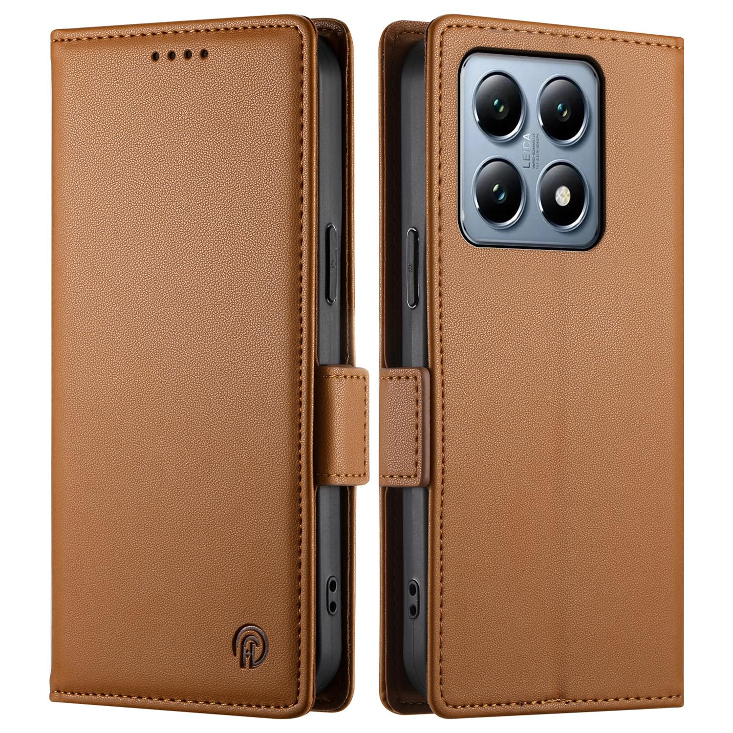 

DF-010 For Xiaomi 14T Pro Stand Case PU Leather Wallet Phone Cover H