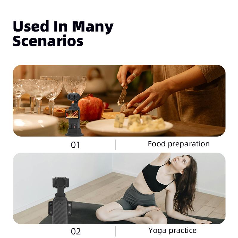 Desktop Stand Holder For DJI Osmo Pocket 3 Silicone Supporting Base Handheld Gimbal Support Adapter Base Camera Accessories