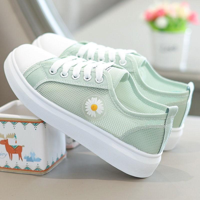 

Модная весенняя женская обувь из сетки. Модная удобная и повседневная спортивная обувь с мягкой полой подошвой из сетки, дышащая и нескользящая. 35 чёрный