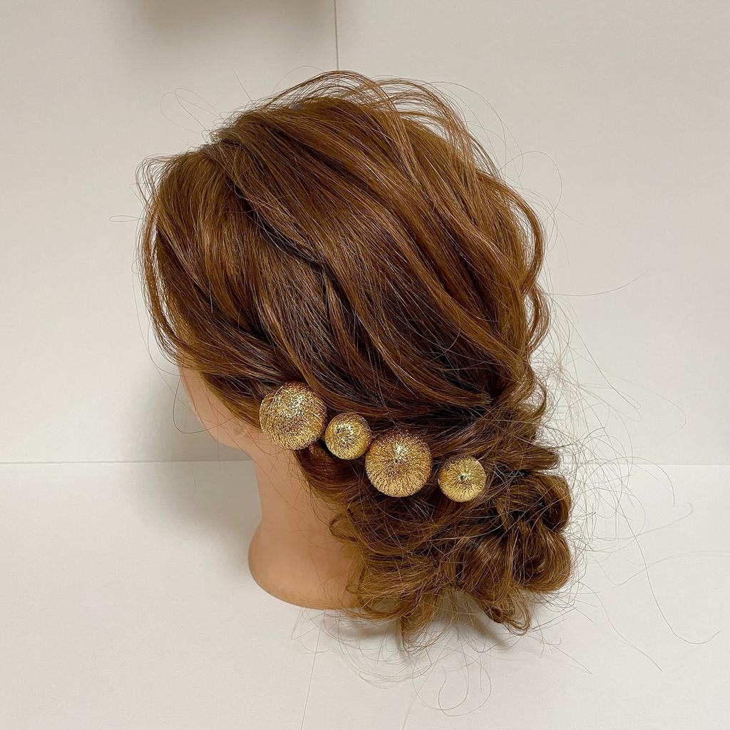 Japanese style hair ornament ball kanzashi gold ceremony kanzashi graduation ceremony wedding ceremony furisode hakama white headdress hair accessory