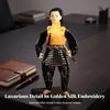 Cloth Doll Samurai Warrior Ornament Handmade Japanese Style Figurine with Glossy