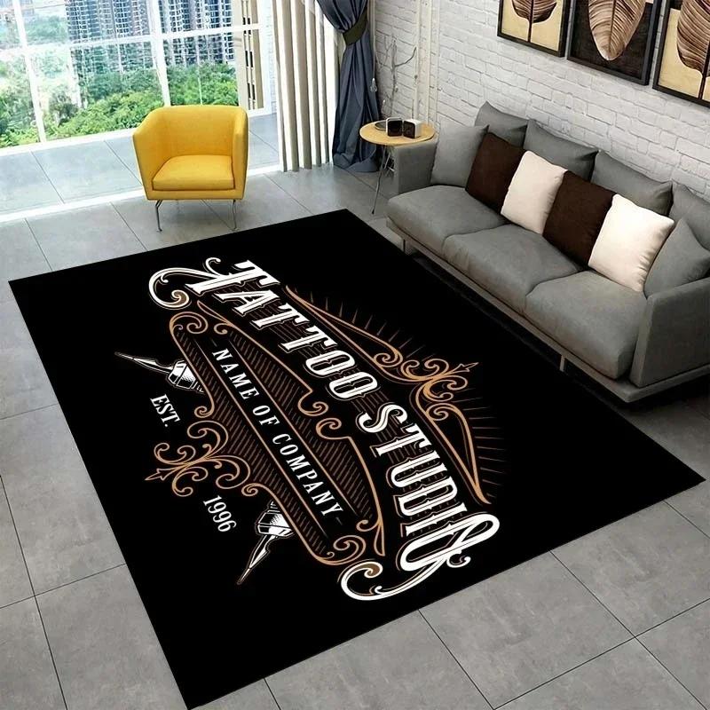 Tattoo Studio Carpet Mystic Witchcraft Gossip Carpets Girl Cartoon Printed Floor Mats Living Room Play Mat Retro Birthday Gifts