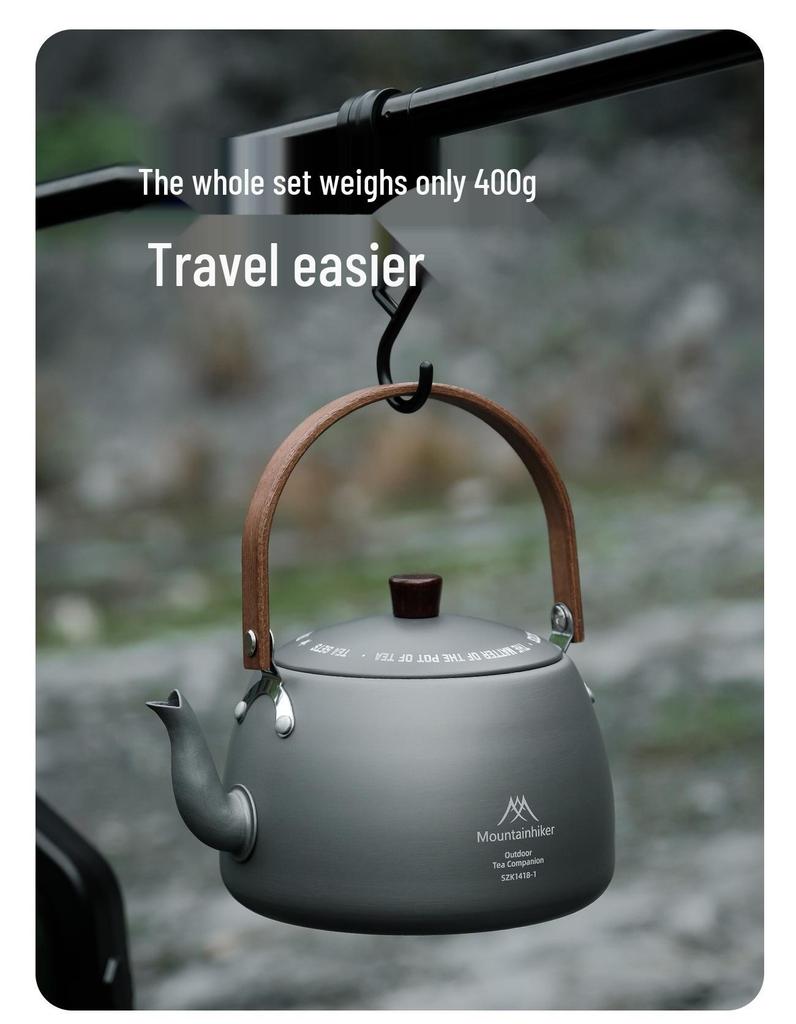 Mountain Guest Portable Tea Brewing Kettle Set for Outdoor Camping & Picnic