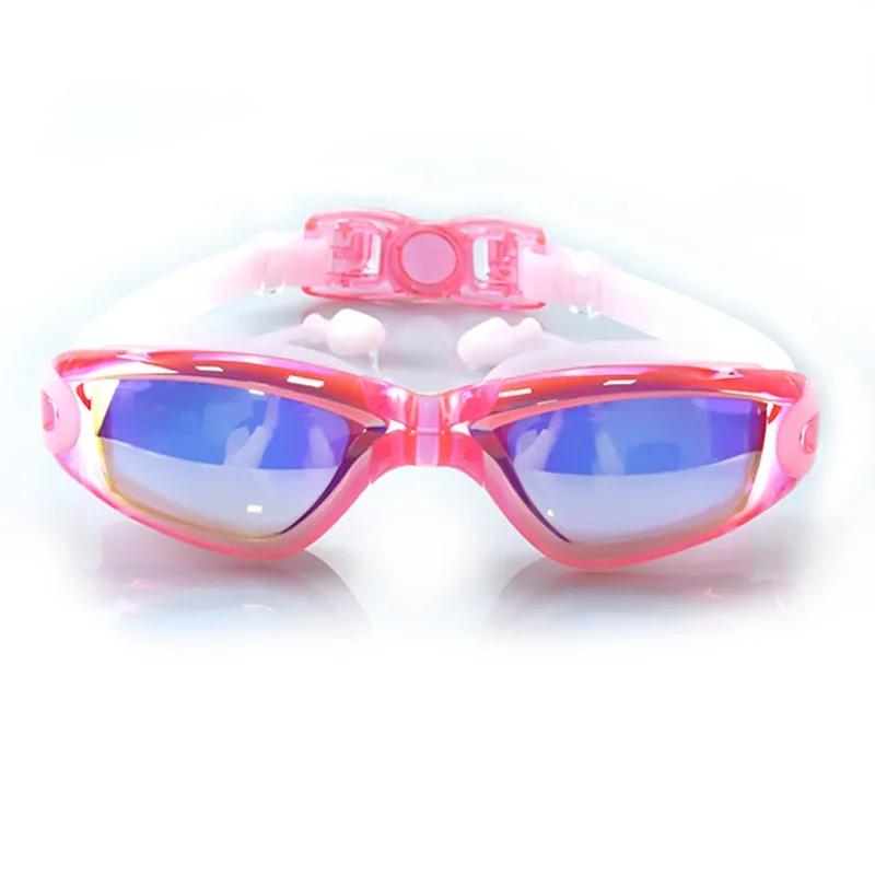 XIAOTREE Swimming Goggles Adult Pool Glasses Anti Fog Men Women UV Protection Optical Waterproof Swim Eyewear with Earplugs