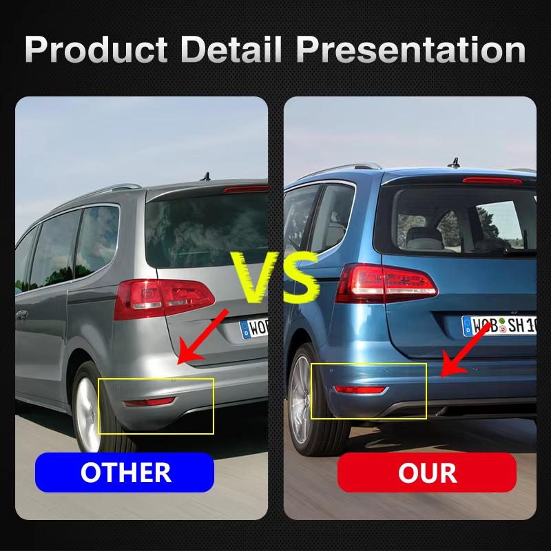 Für Volkswagen VW Sharan 2011~2016 7N0945105B 7N0945106B Auto Stoßfänger Hinten Reflektor Rücklicht Bremslicht Nebel Warnleuchte Rote Linse