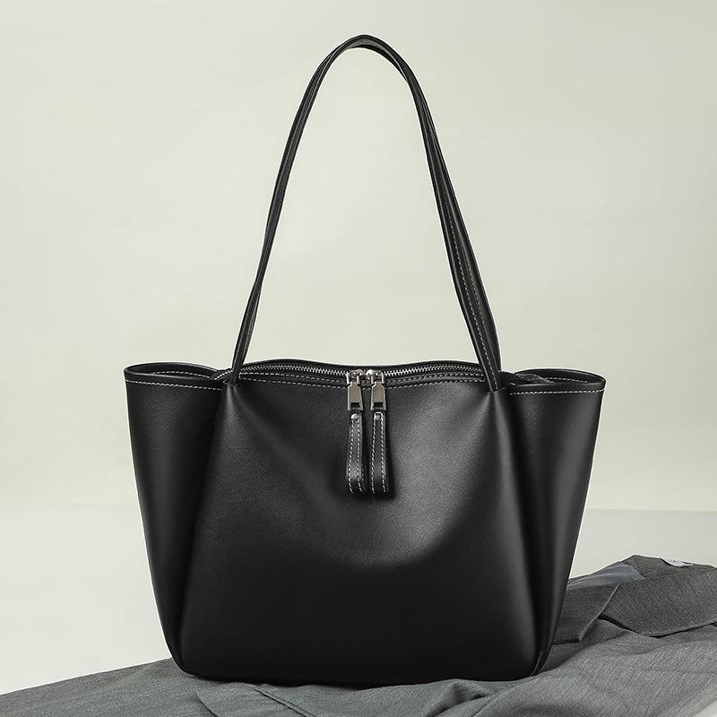 2023 New Fashion Women's Tote Bag Large Capacity Cross-border Soft Leather Shoulder Bag Street Style