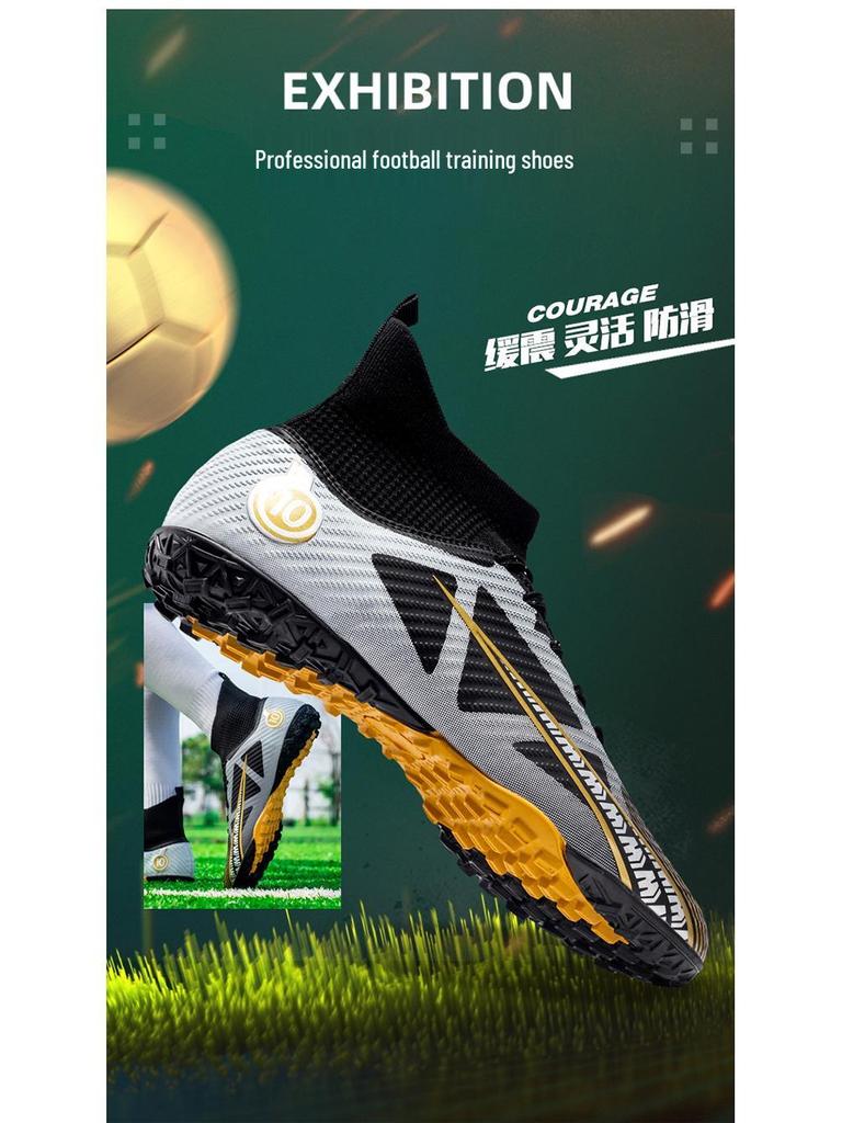 Men's Plus Size Non-Slip High-Top Football Shoes for Adults and Students