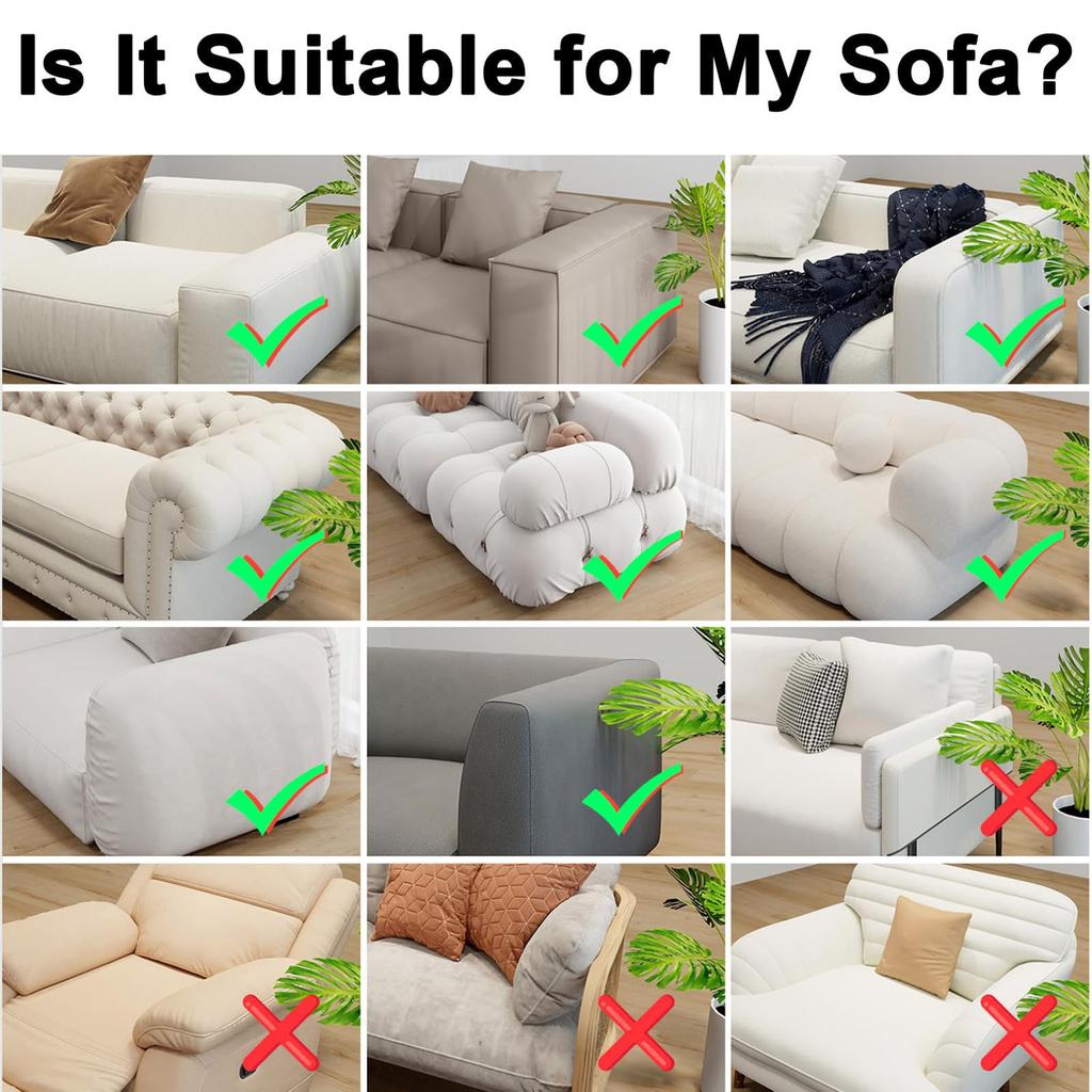 Sofa Armrest Tray Armchair Table Sofa Arm Tray Anti Slip Couch Arm Table for Snacks Drinks Remote Cups