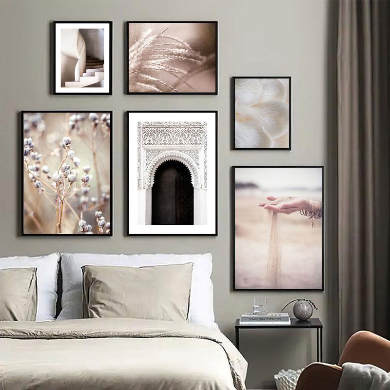 Reed Wild Plant Sand Nordic Posters And Prints Wall Art Canvas Painting Wall Pictures For Living Room Scandinavian Home Decor