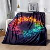 1pc Sunflower Printing Lightweight Flannel Blanket, Comfortable and Warm Blanket, for Camping Sofa Bed and Couch Office, Suitable for Gift Bl