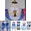 Halloween Carnival Party Costume Genshin Impact Kamisato Ayaka Cosplay Wig Dress
