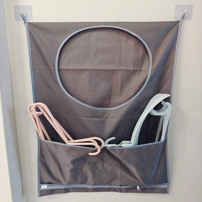Space Saving Door or Wall Mounted Storage Bag for Organizing Bathroom Laundry Oxford Fabric Construction Organizers