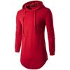 Men's Hip Hop Long Sleeved Color Hooded Personalized Street Sweater Bottomed Shirt