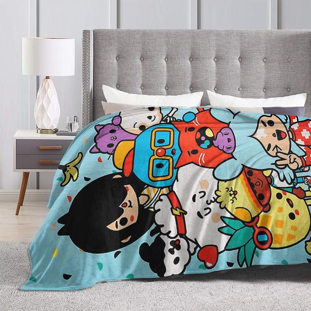 Toca Life World Blanket Quality Soft Warm Throw Blanket Winter Boy Girl Couch Chair Sofa Bed Pattern Bedspread