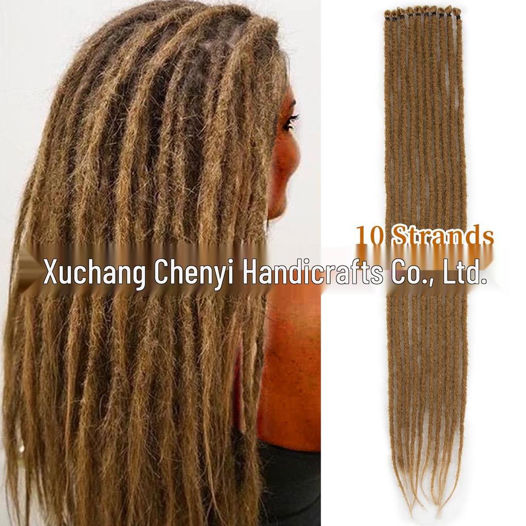 24" Multicolor Gradient Reggae Dreadlock Wig for Women