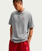 Club Short Sleeve Polo Shirt M - Dark Grey Heather: University Red / Fn3895-064