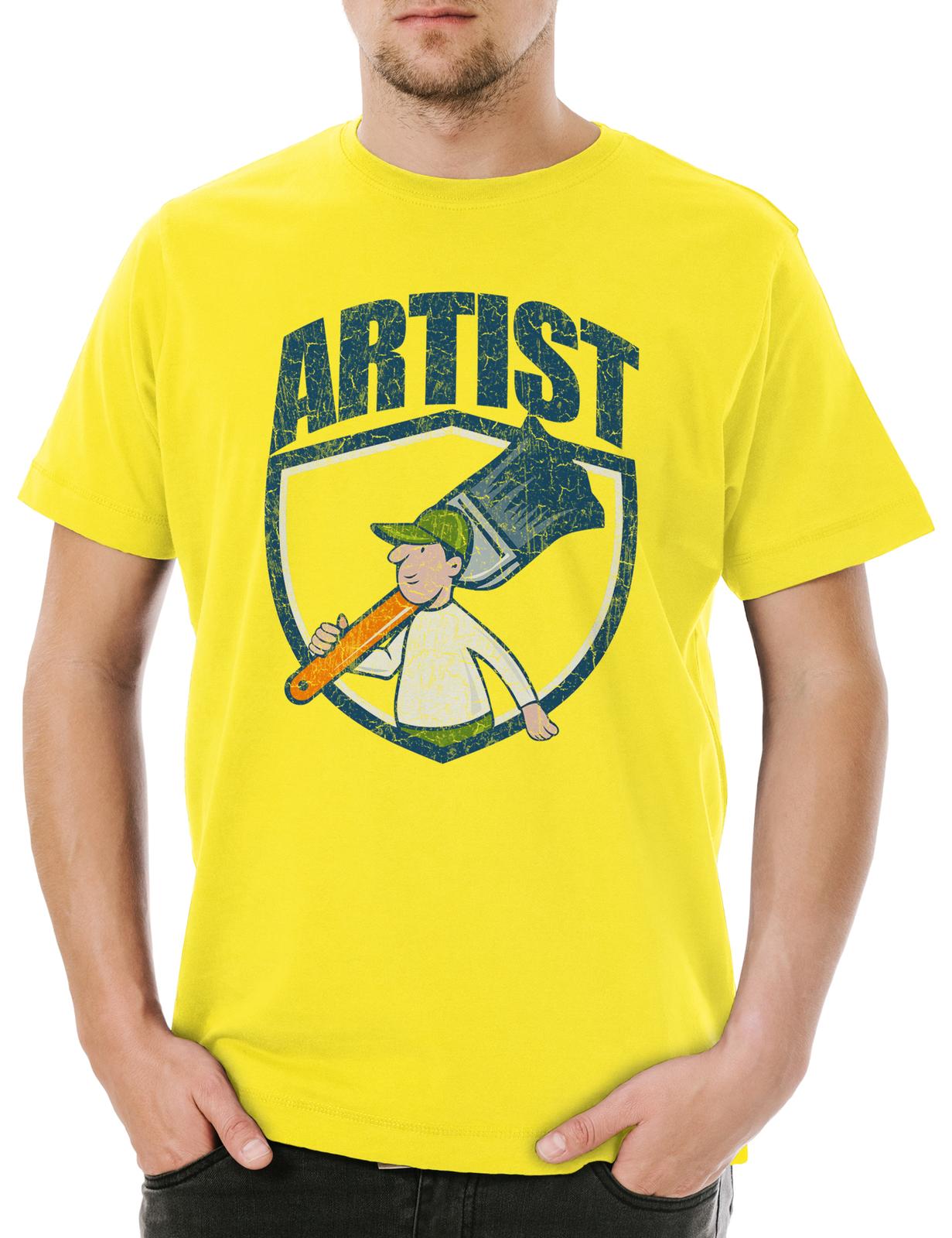 

Artist I Mens T-Shirt Mens Womens Tees Top Painter Painter Craft Artist Painter Plasterer S