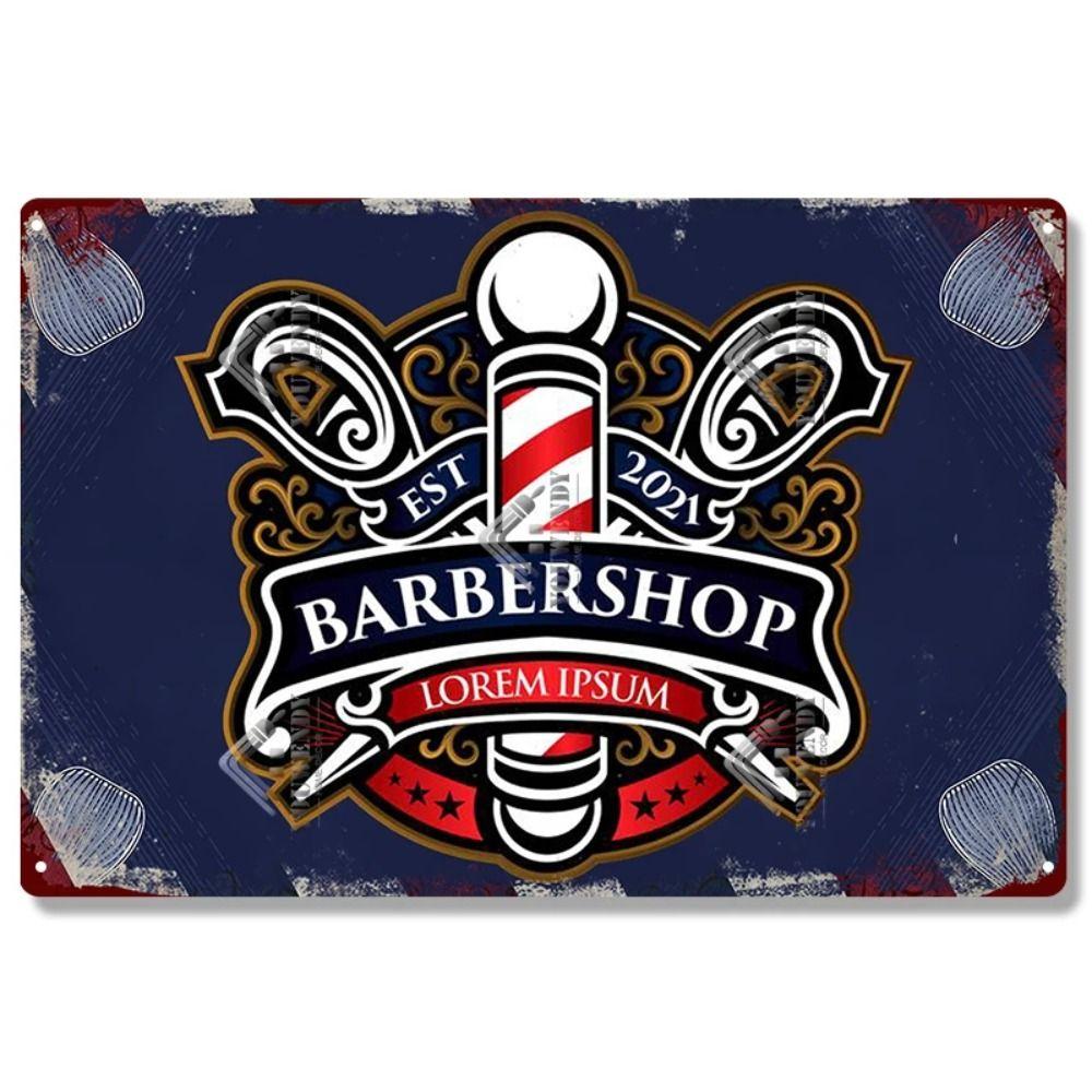 Real Barber Aluminum Wall Sign Barber Shop Decor 20x30cm