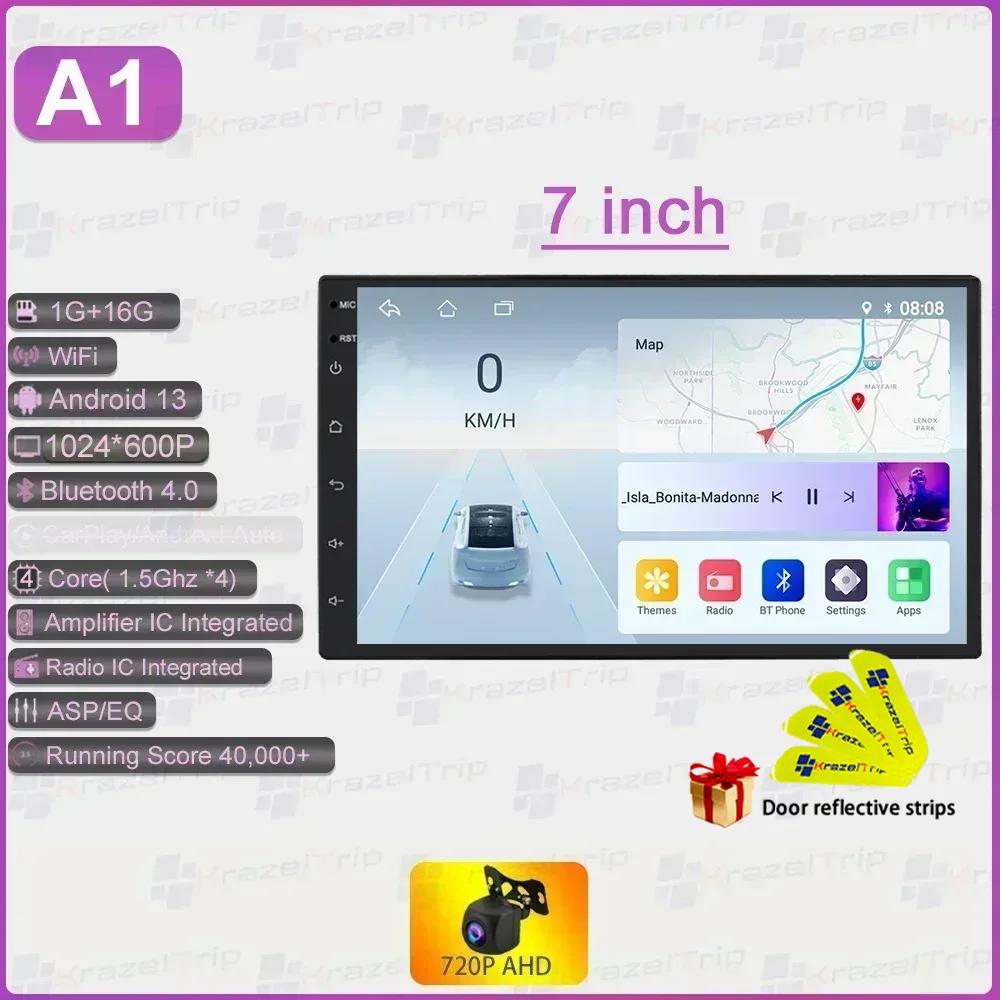 #8163 1280*720P Universal 7 9 10 Inch Car Radio CarPlay GPS WIFI DSP RDS Stereo Android Auto for Kia Toyota Honda BMW Nissan