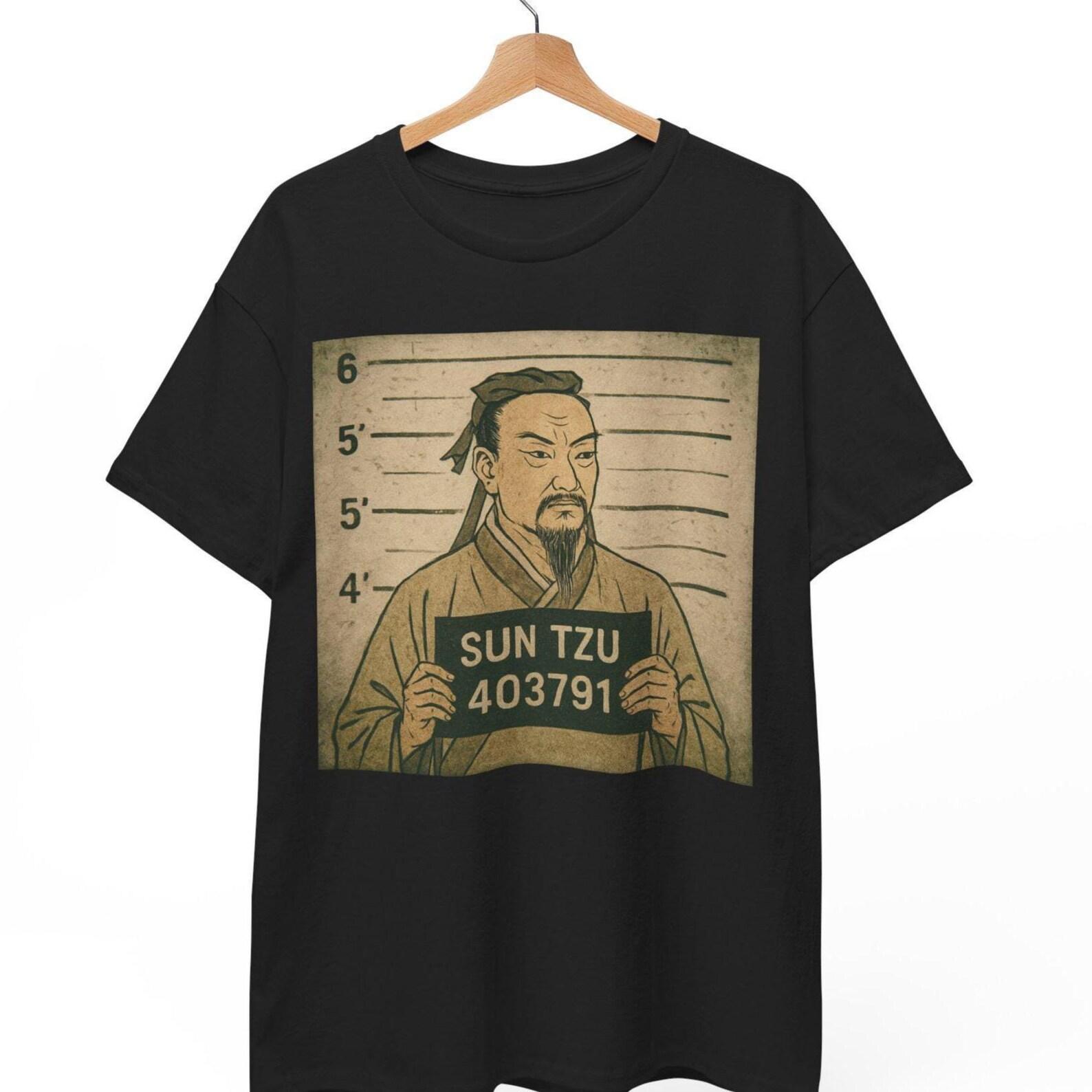 Sun Tzu Mugshot T-Shirt: Art of War Graphic Tee 3XL