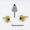 Durable 1/4" Shank 6mm Shank Grooving Milling Cutter with 7 Bearings Woodworking Anti-high Temperature Industry Tools