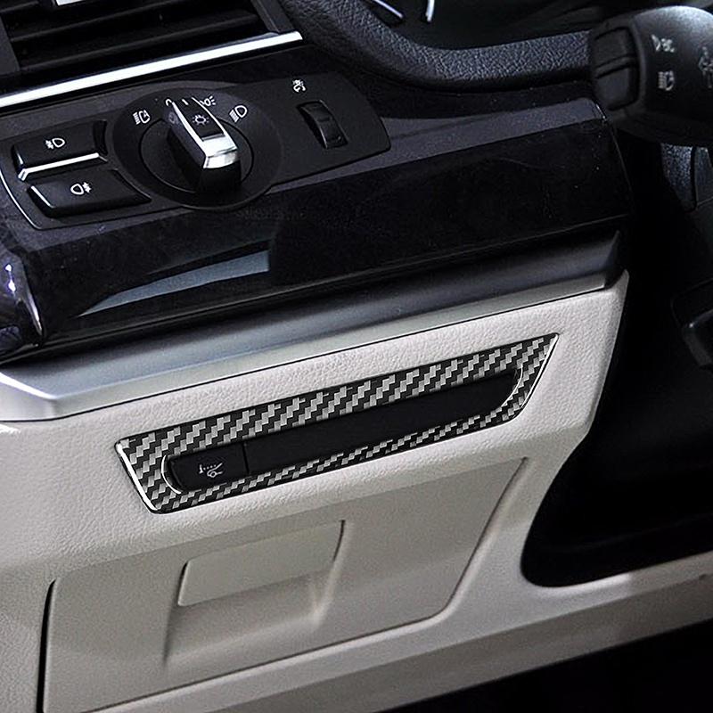 Decoración de Marco de Palanca de Cambios de Fibra de Carbono Para BMW Serie 5 GT F07 2010-2017 Estilo de Coche Cubierta de Botones Elevacristales