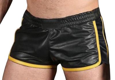 Uomo Sportivo Classico Nero Biker Unico Fatto a Mano Pelle Stiloso Autentico Boxer Pelle di Agnello