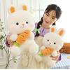 Cute Radish Rabbit Plush Toy Soft Bunny Stuffed Animal Doll for Girls Kids Sleeping Companion Birthday Gift