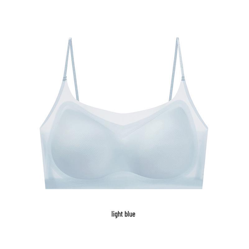 

Женская летняя дышащая бесшовная майка-бра из ледяного шелка - корректирующее белье для сна с красивым дизайном спины 2XL [70-80kg]
