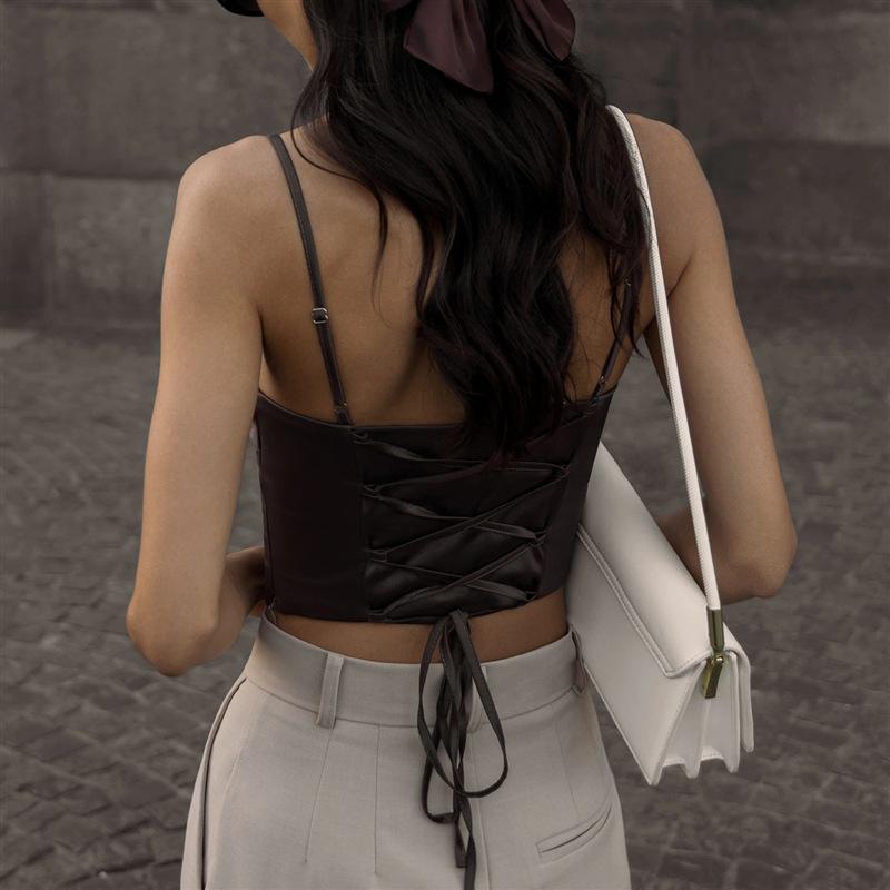 Strapless Vest Sexy Halter Bandage Tight Top