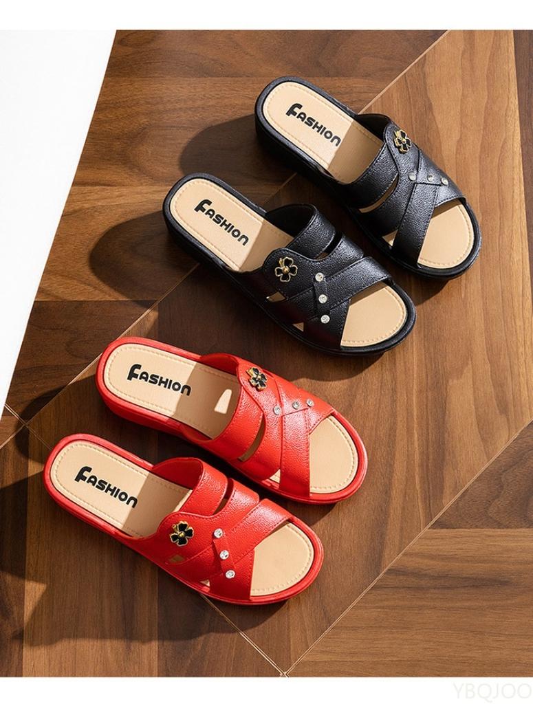 Fashion Women Flat leisure Elegant Temperament comfortable Slippers Woman 2025 New Style Summer Fashionable minimalist women shoes