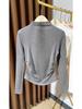Women's Black Thermal Fleece Slimming Long-Sleeve Top with Half-High Neck - Stylish Base Layer for Autumn/Winter