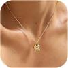 Elegant And Minimalist 26 Letter English Necklace With Bubble Gloss Letter Pendant, Women's Gift Collarbone Chain