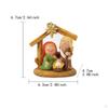 Nativity Scene Figurine Holy Family Statue Gift Handmade Jesus Mary Joseph Figurines Ornament for