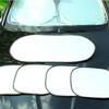 6-Piece Silver Car Sunshade Set for Sun Protection and Heat Insulation