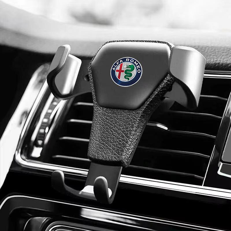 DCBLH1 For Alfa Romeo GT 147 159 166 156 Giulietta Mito 4C Giulia Volante Car Phone Holder Gravity Sensing Auto Grip Universal Bracket
