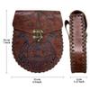 Leather Medieval Belt Pouch, Purse Handmade Style for Game Costume Halloween Knight