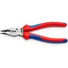 KNIPEX Needle Nose Pliers with Comfort Grip Handle 185mm 0822-185SB Red