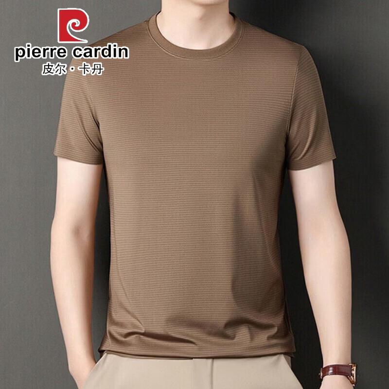 Pierre Cardin Men's Ice Silk Crew Neck Short Sleeve T-shirt