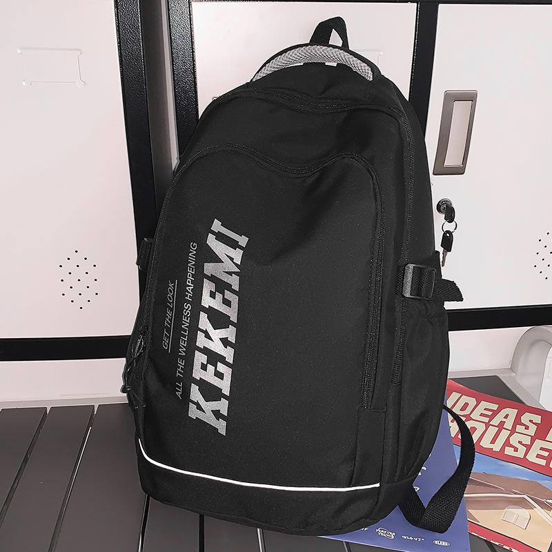 School Bag Men's College Students Alphabet Middle School Students High Quality Fashion Junior High School Students Elementary School Students