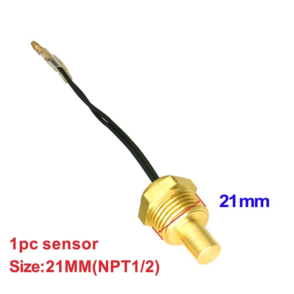 1Pcs 50K Head Plug Water Temperature Sensor 10/12/14/16/17/21mm NPT 3/8 1/8 1/2 Digital Temperature Sensor 12V/24V Universal