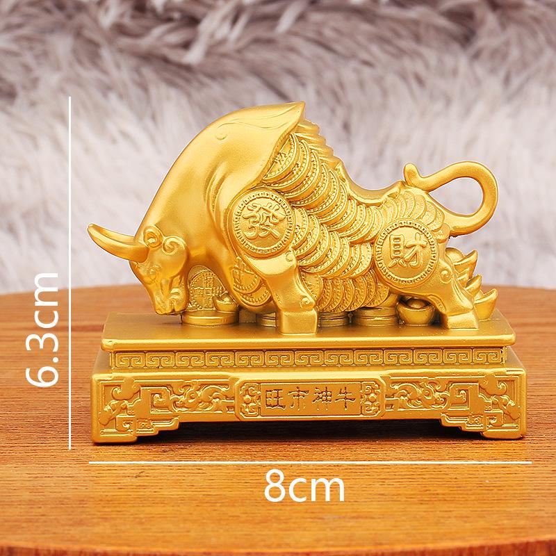 

Орнамент китайского зодиака Бык - Дух процветания: Привлекающий богатство подарок для офиса, открытия магазина и декора гостиной