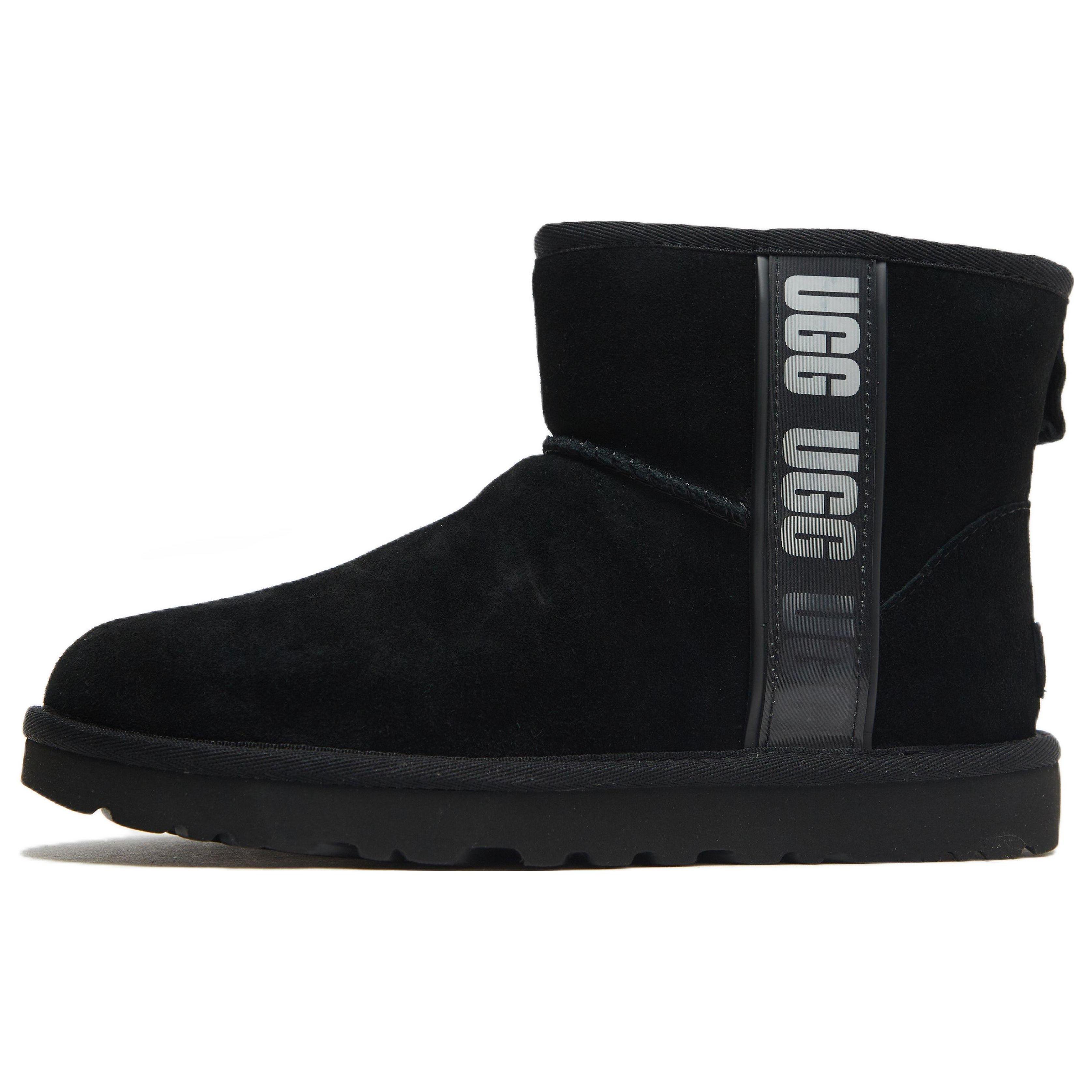UGG Classic Mini II Boot Side Logo Black (Женский) Женские кроссовки 1134962-BLK 36