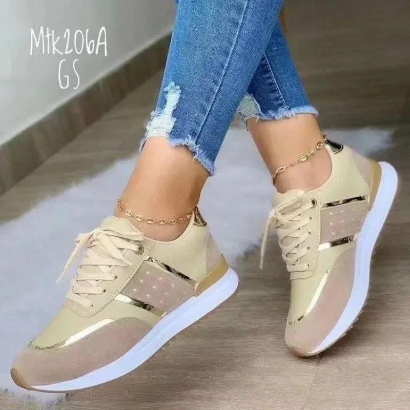 Women Sport Running Casual Sneaker Athletic Tennis Loafers Skateboard Flat Shoes Comfortable Platform Elegant Fashion Basketball