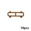 Assembles Particles 2486 Repair Railings 1x8x2 Train track Guardrail Fence Building Blocks Safety Fence MOC Construction Bricks