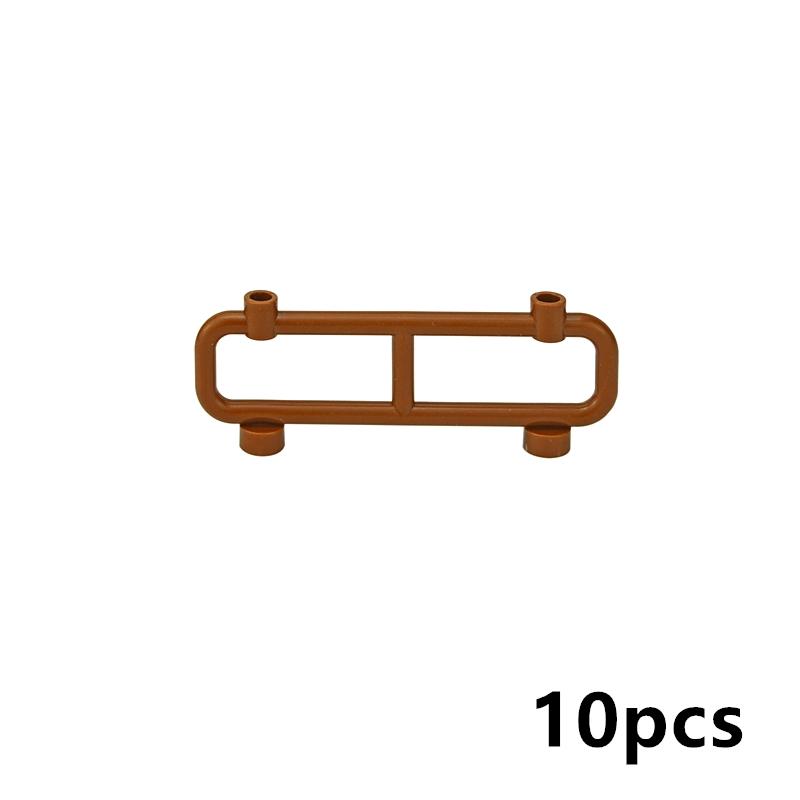 Assemble les Particules 2486 Réparer les Garde-corps 1x8x2 Voie de train Garde-corps Clôture Blocs de Construction Clôture de Sécurité MOC Briques de Construction marron